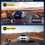 Soam Dash Cam 4K+1080P Dual-channel Dash Car Camera Recorder With GPS WiFi Car DVR 24H Parking Monitor Black Box - Image 8