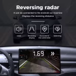Car Radio Car Parking Sensor Assistant Connect To The Android Car Reversing Radar with Four Sensors Three-step Bibi Sound Alarm - Image 4