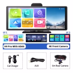 Imagebon 10.26" H9 Pro 4K Dash Cam ADAS Wireless CarPlay Android Auto Car DVR Camera AUX 5G WiFi GPS Navigation Video Recorder - Image 8