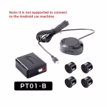 Car Radio Car Parking Sensor Assistant Connect To The Android Car Reversing Radar with Four Sensors Three-step Bibi Sound Alarm - Image 6