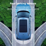 Car Radio Car Parking Sensor Assistant Connect To The Android Car Reversing Radar with Four Sensors Three-step Bibi Sound Alarm - Image 8