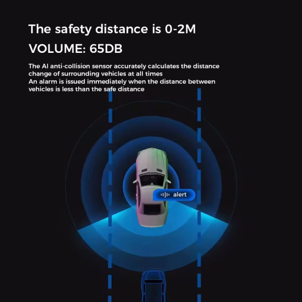 Car Radio Car Parking Sensor Assistant Connect To The Android Car Reversing Radar with Four Sensors Three-step Bibi Sound Alarm - Image 7