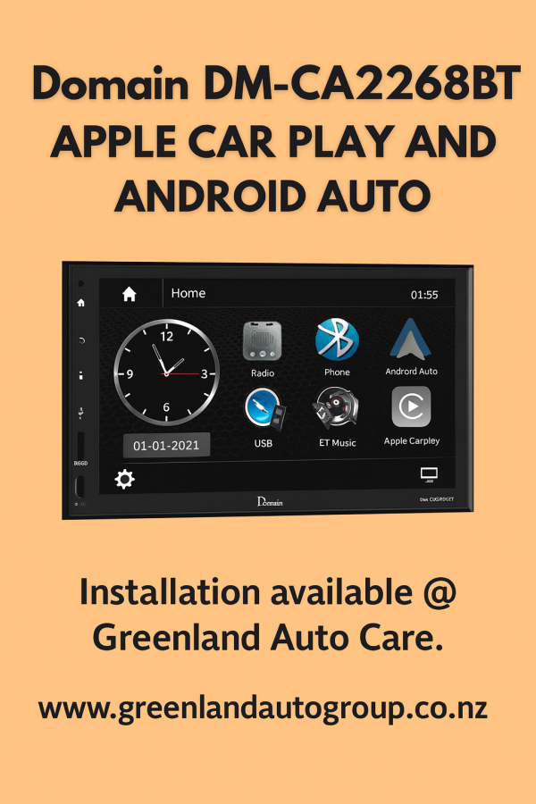 Domain DM-CA2268BT Apple Car Play and Android Auto