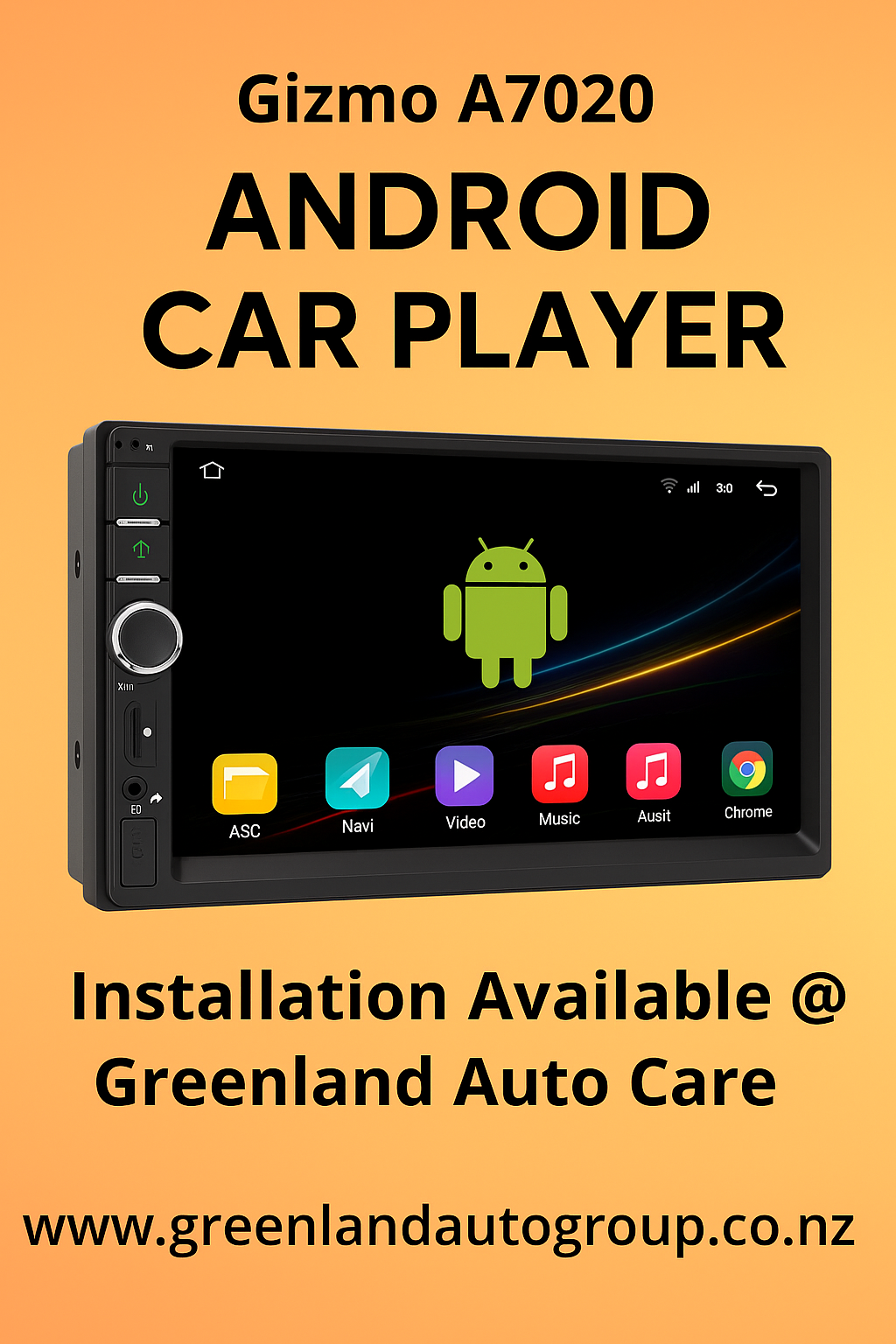 Gizmo A7020 Android Car Player MP5
