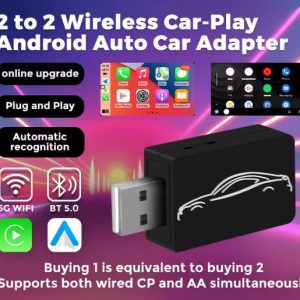 Wired to Wireless Car-Play Adapter Android Auto Adapter