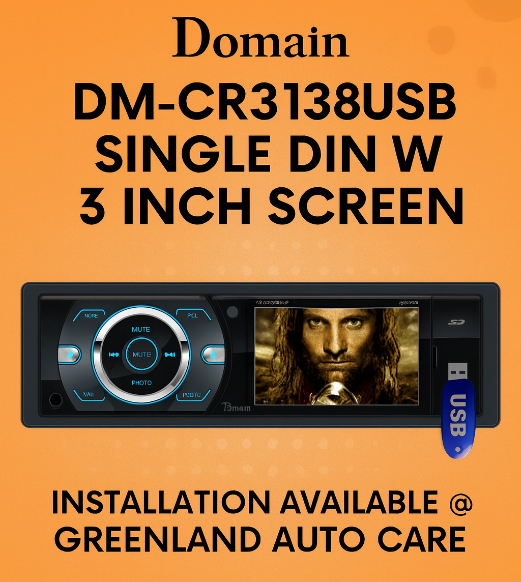 Domain DM-CR3138USB Single DIN with 3 inch screen
