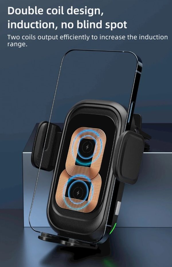 36W Wireless Car Charger Holder Cell Phone Mount Fast Charging - Image 4
