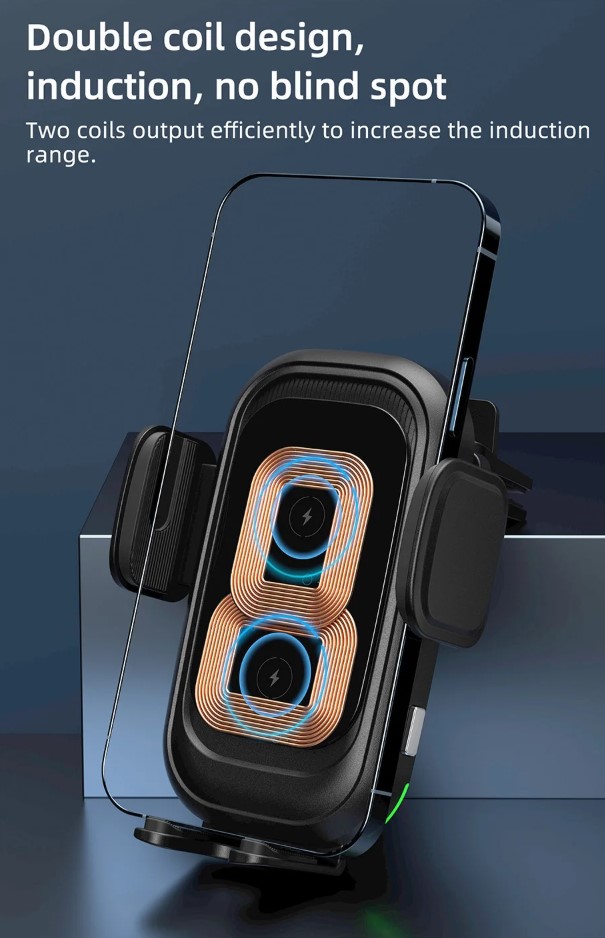36W Wireless Car Charger Holder Cell Phone Mount Fast Charging - Image 4