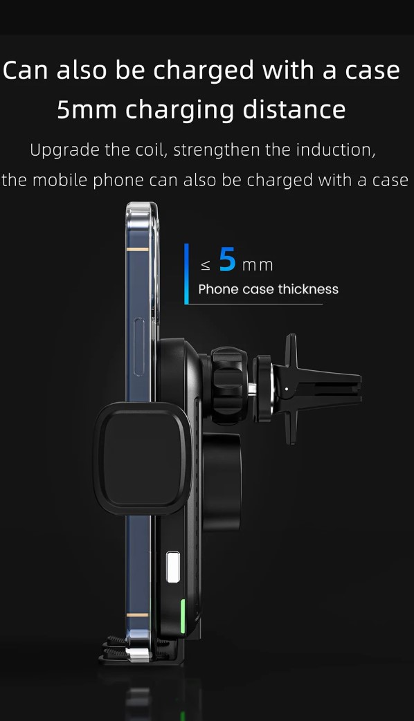 36W Wireless Car Charger Holder Cell Phone Mount Fast Charging - Image 2