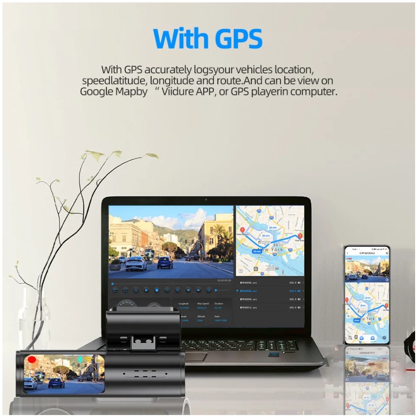 4K Car Dash Camera UHD Recording Car DVR Night Vision Video Recorder DashCam With GPS Wi-Fi  24H Parking Monitoring - Image 6