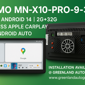 Gizmo MN-X10-PRO-9-3D | 9 Inch Android 14 | 2G+32G |Wireless Apple Car Play and Android Auto