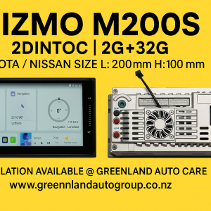 Gizmo M200S 2DINTOC | 2G+32G | Toyota / Nissan Size L x 200mm H x 100 mm