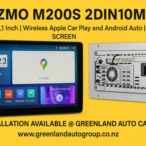 Gizmo M200S 2DIN10M | 2G+32G | 10.1 Inch | Wireless Apple Car Play and Android Auto | QLED SCREEN