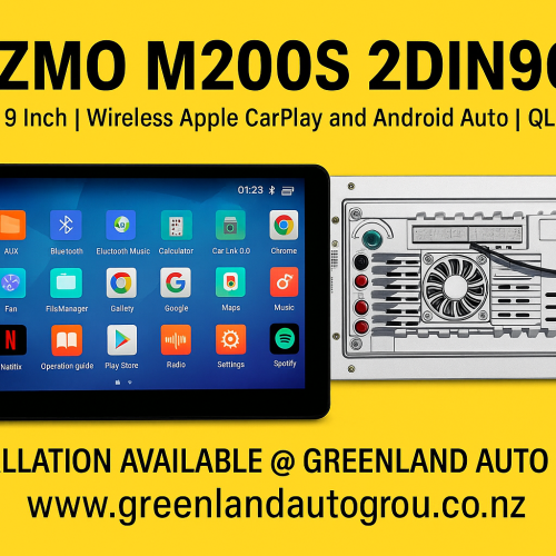 Gizmo M200S 2DIN9C | 2G+32G | 9 Inch | Wireless Apple Car Play and Android Auto | QLED SCREEN