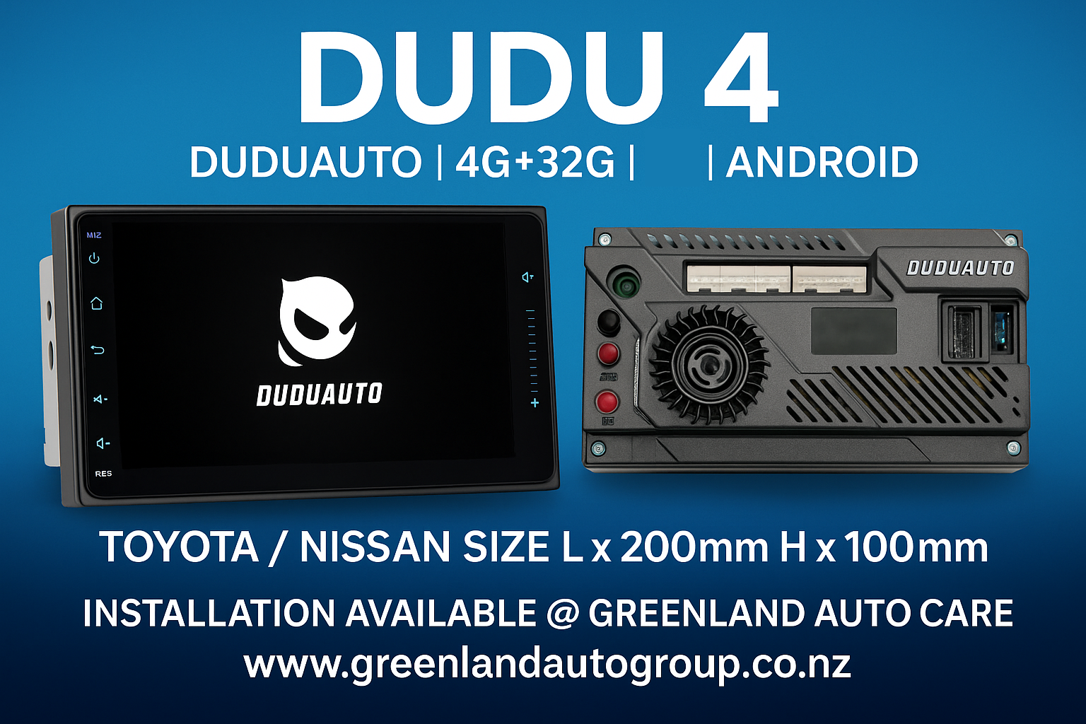 DUDU 4 | DUDU AUTO | 4G+32G | Toyota / Nissan Size L x 200mm H x 100 mm