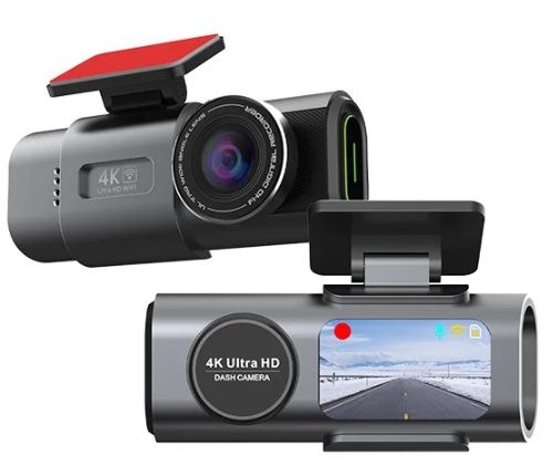 4K UHD Recording Car Camera DVR Night Vision Video Recorder Built-In Wi-Fi with GPS