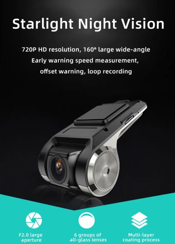 ADAS Car DVR For Car DVD Android Player Navigation Dashcam - Image 2
