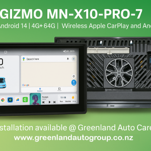 Gizmo MN-X10-PRO-7 | 7 Inch Android 14 | 4G+64G |Wireless Apple Car Play and Android Auto