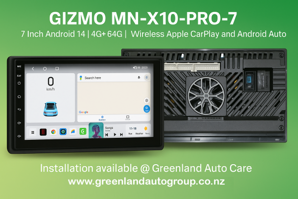 Gizmo MN-X10-PRO-7 | 7 Inch Android 14 | 4G+64G |Wireless Apple Car Play and Android Auto